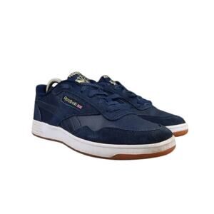 Reebok Shoes Womens 7.5 Sneakers Classic Lifestyle Trainers Blue Leather Lace Up